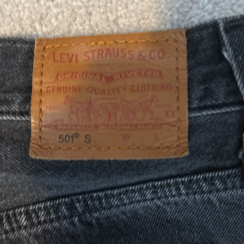 Levi’s 501 30x28 black denim jeans 👖 - Picture 5 of 8